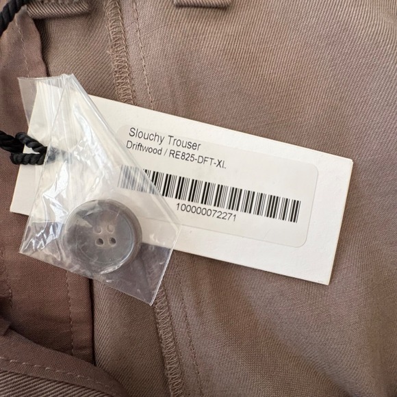 NWT The Reset R‎ Label Slouchy Trouser in Driftwood Women's Size XL RE 825 - Picture 12 of 16